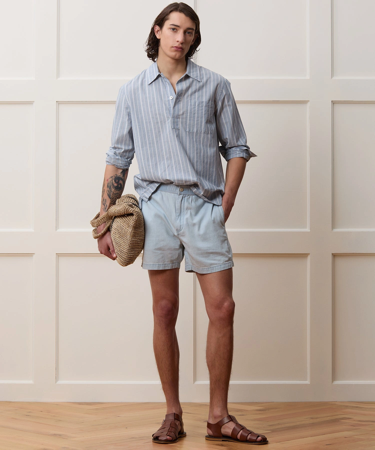 Lyse Chambray Shorts – Perfekt til Strand & Sommerdage!